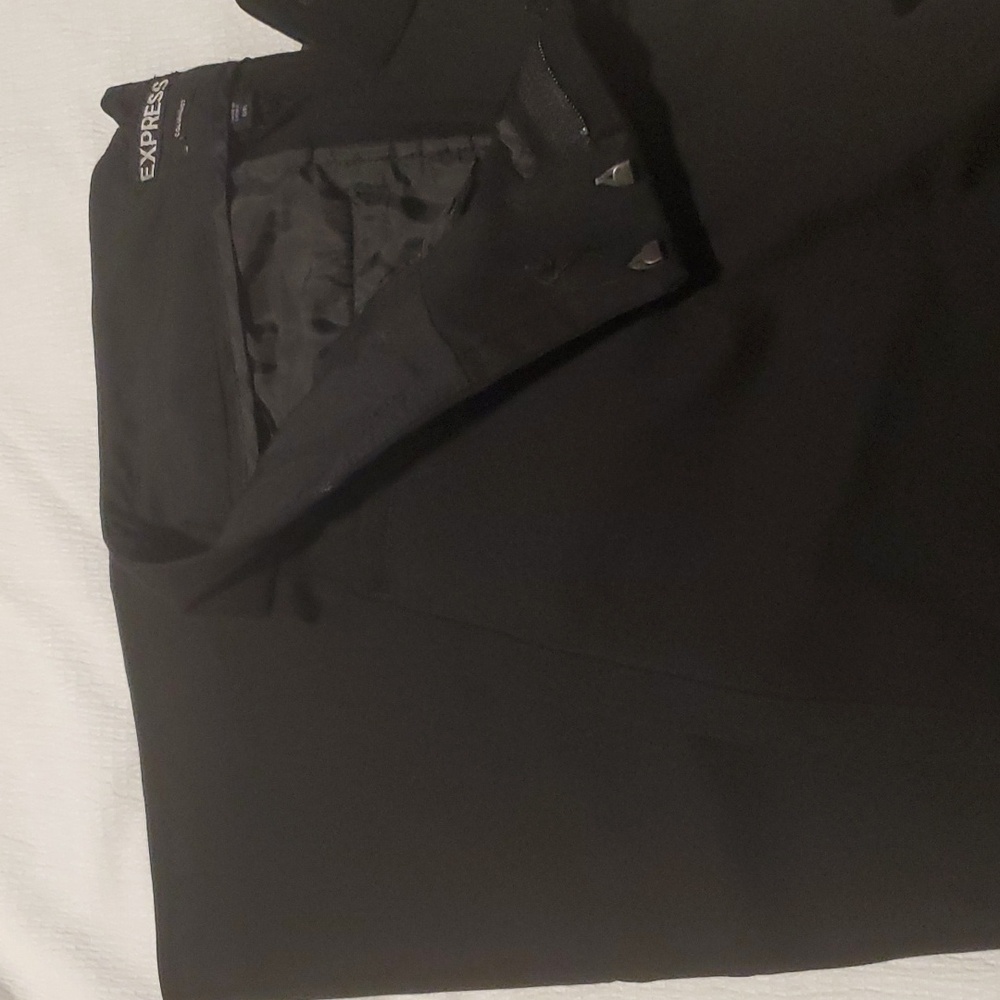 Express black columnist boot cut pants